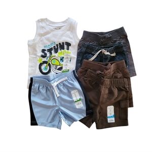 NEW Jumping Beans Baby Boys Tank and Shorts Bundle - 12 Months